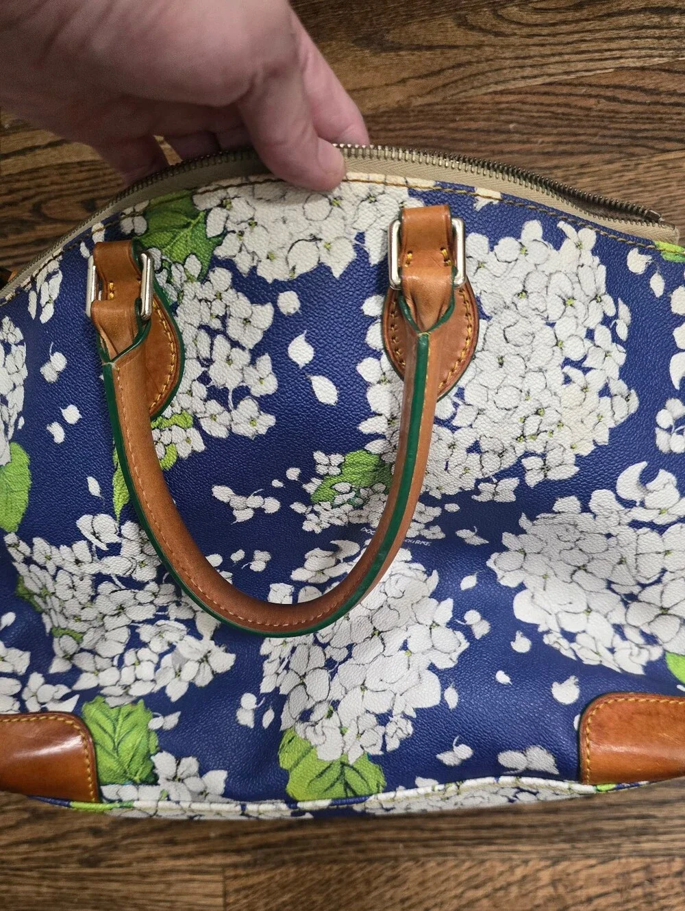 DOONEY & BOURKE Hydrangea Blue Geena Satchel